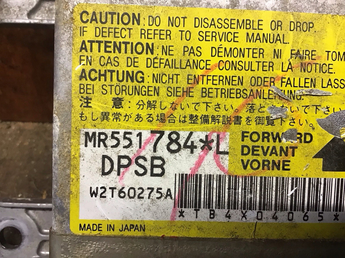 MITSUBISHI SHOGUN MK3 AIRBAG CONTROL MODULE ECU MR551784 2000 20063