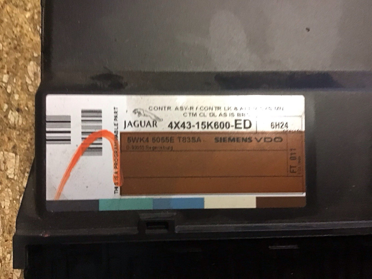 JAGUAR X TYPE 2.5 PETROL  ECU KIT 6X43 10K975 CS MANUAL AWD 2004 20097