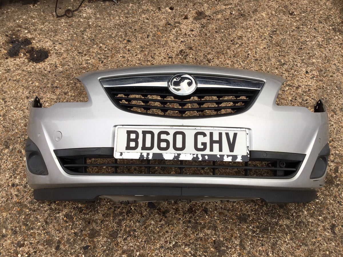 VAUXHALL MERIVA B FRONT BUMPER IN SILVER PAINT CODE Z157 2AU 2010 20172