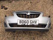 VAUXHALL MERIVA B FRONT BUMPER IN SILVER PAINT CODE Z157 2AU 2010 20172