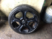 FORD FIESTA  ST BLACK ALLOY WHEEL AND TYRE 17"  7Jx17 ET47.5 C1BC TBFC0