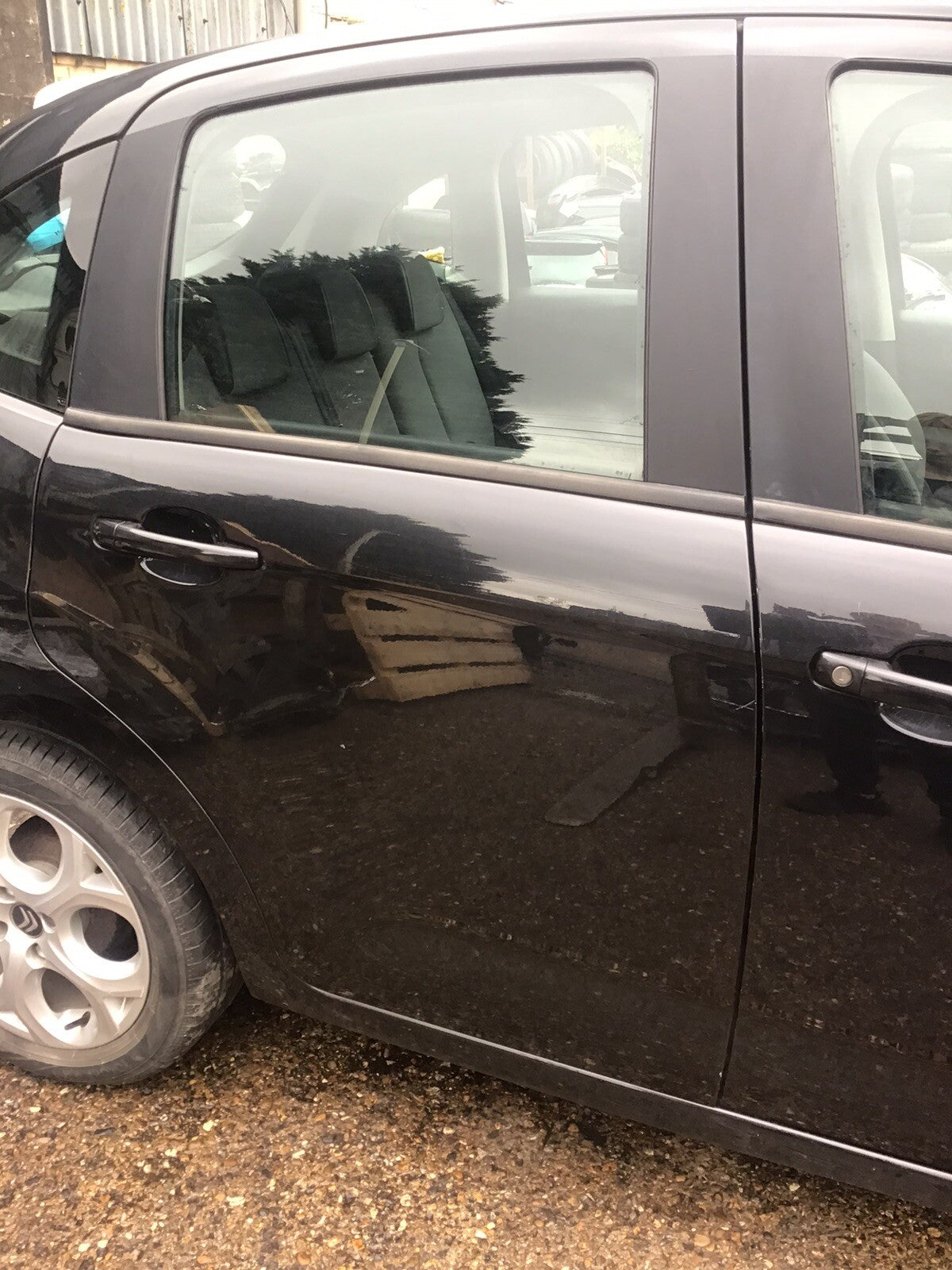 CITROEN C3 DRIVERS SIDE O/S REAR DOOR IN NOIR OBSIDIAN CODE EXLD 5 DOOR 09 20164