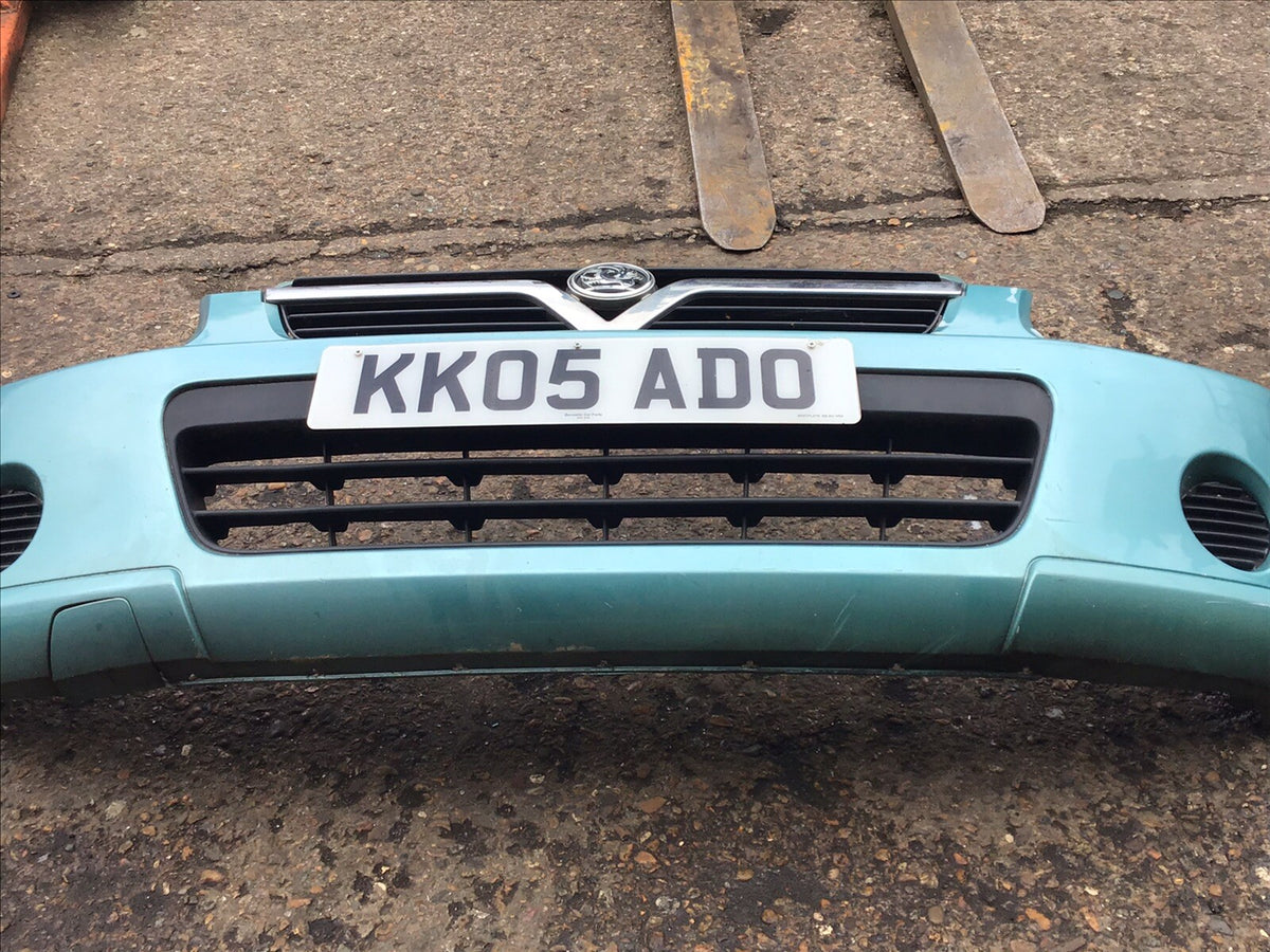 VAUXHALL AGILA A FRONT BUMPER IN METALLIC SPEARMINT SILVER 3QU 2004 20071