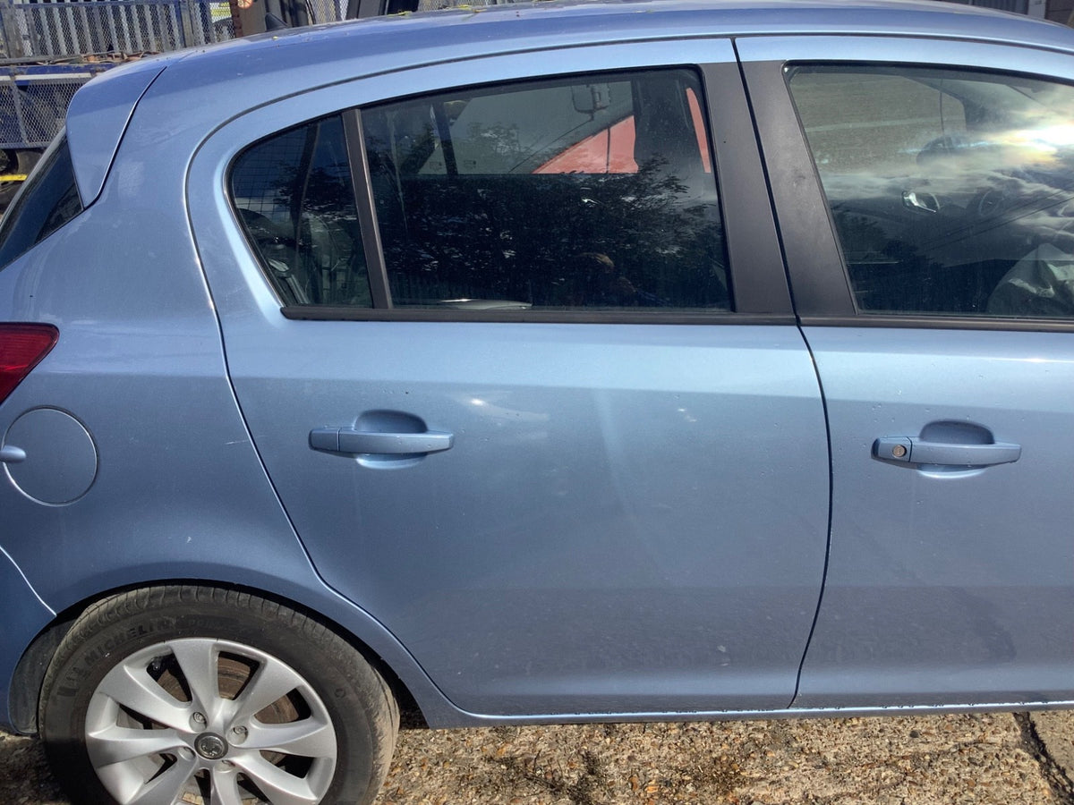 VAUXHALL CORSA D DRIVER SIDE O/S REAR DOOR CRINAN BLUE Z22R 5 DOOR 2006 20140