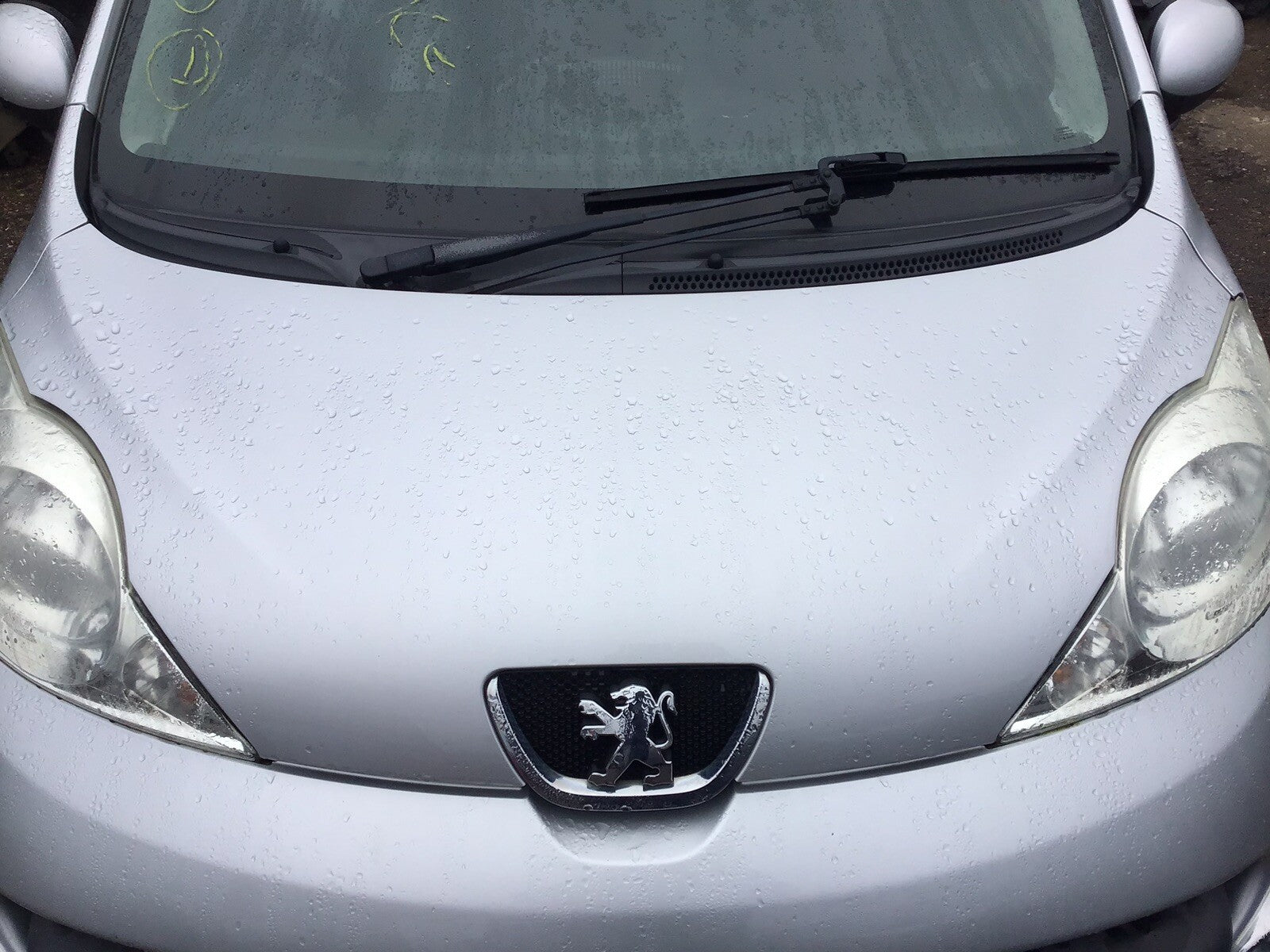 PEUGEOT 107 BONNET SILVER GRIS GALLIUM METALLIC KTB 2005-20110