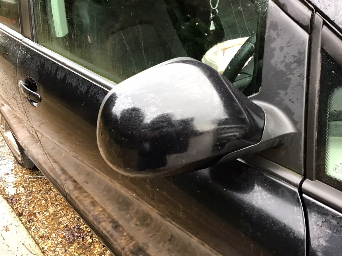 SEAT ALTEA DRIVER'S SIDE DOOR MIRROR PHANTOM BLACK METALLIC LZ9Y 2009 20142