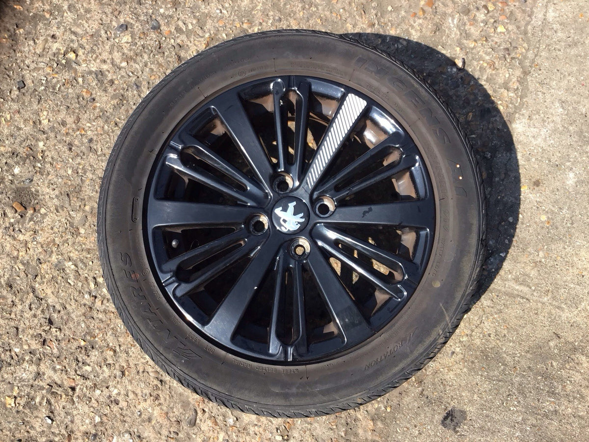 PEUGEOT 208 ALLOY WHEEL 16'' 9808137577 TYRE 195X55X15  2012 20190