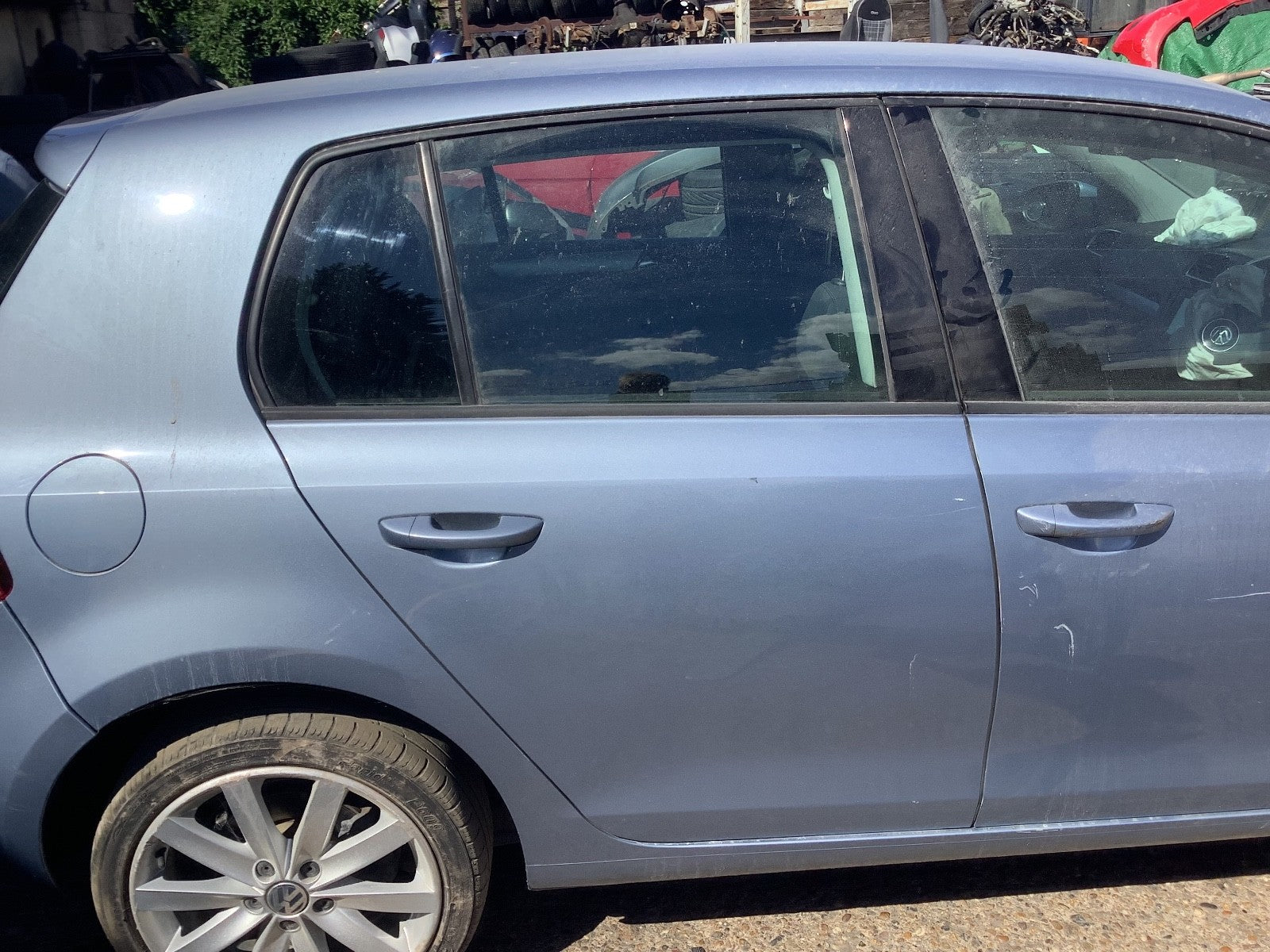 VOLKSWAGEN GOLF MK6 DRIVER'S SIDE O/S REAR DOOR SHARK BLUE LA5Q 09 20121