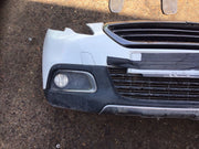 PEUGEOT 2008 MK1 FRONT BUMPER IN BANQUISE WHITE  EWP DAMAGED 2013 20163