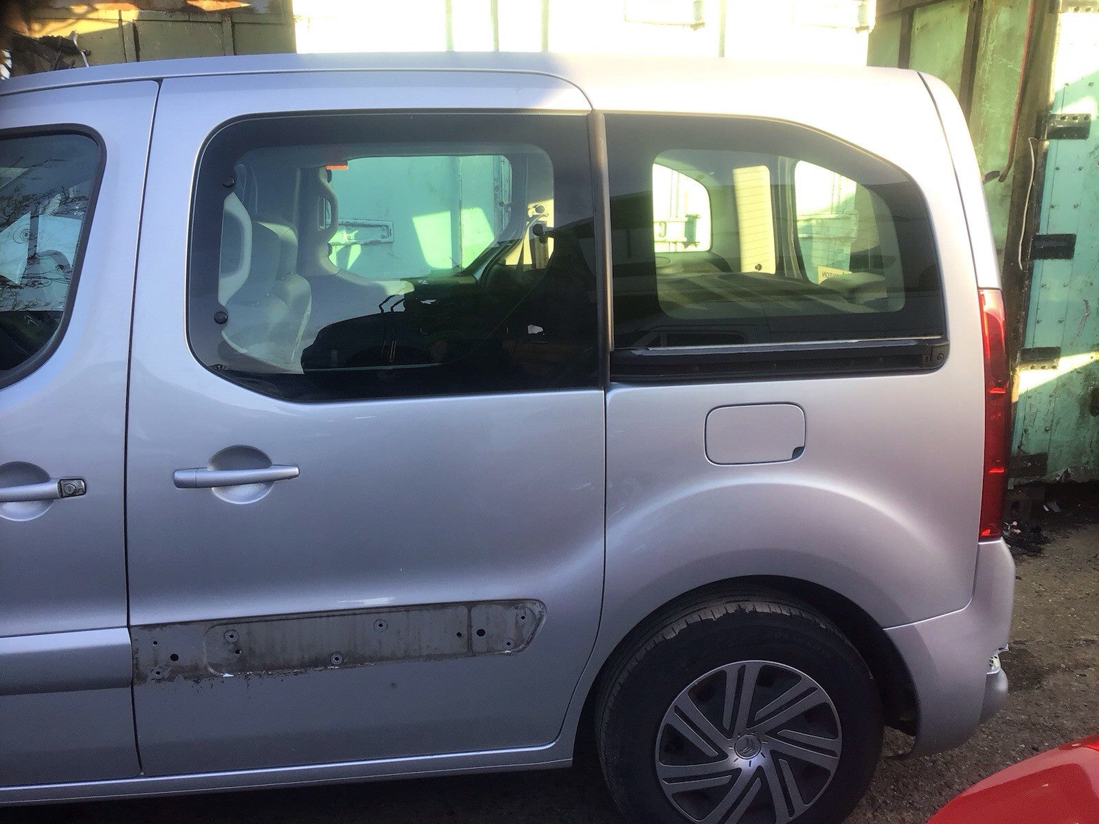 CITROEN BERLINGO DRIVER'S SIDE SLIDING DOOR ALUMINIUM GREY EZR 2009 20150