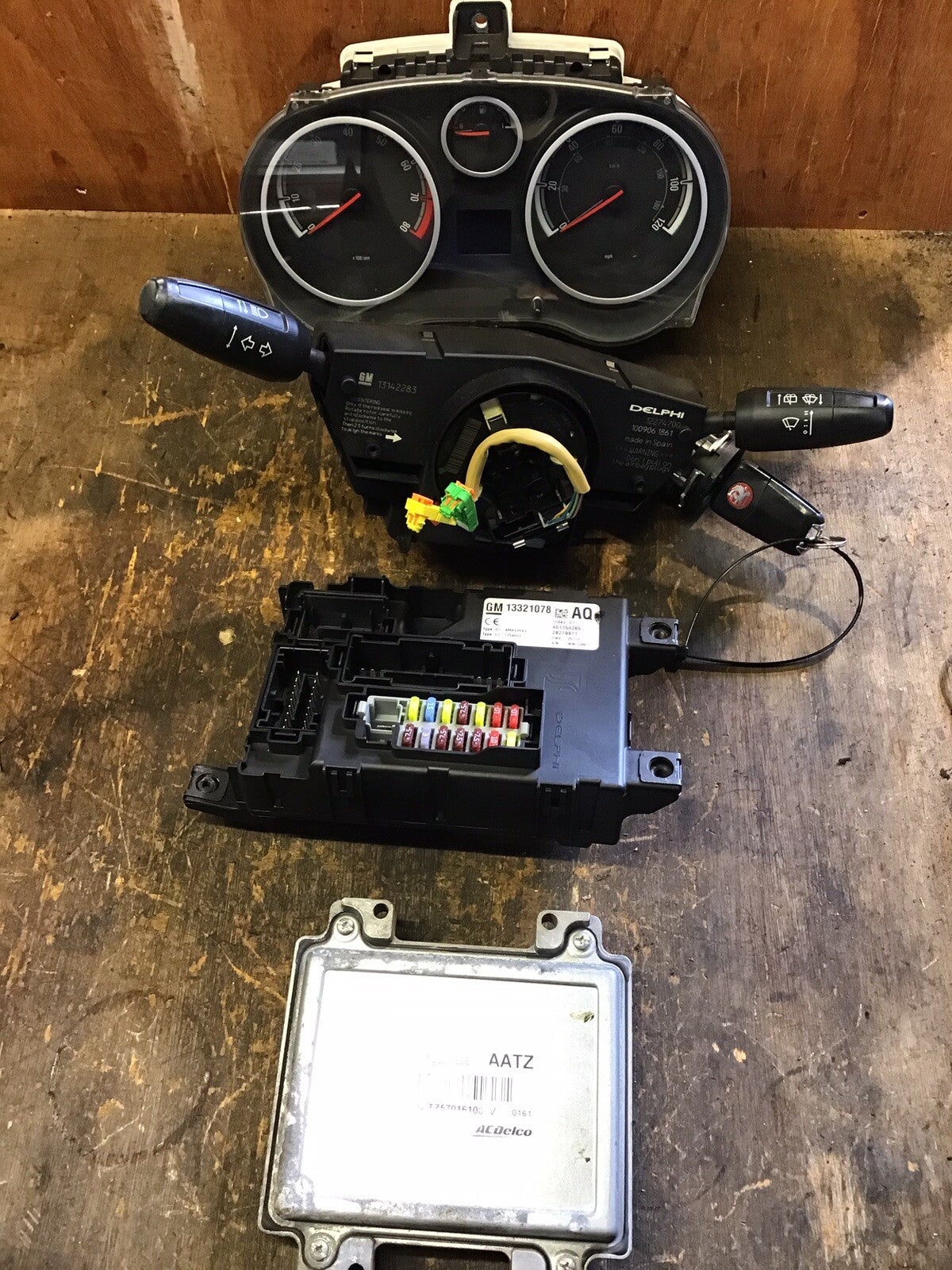 VAUXHALL CORSA D 1.2 PETROL ECU KIT 55577836 AATZ A12XER 2010 20144