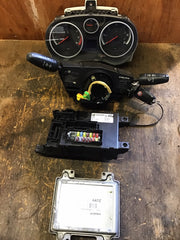 VAUXHALL CORSA D 1.2 PETROL ECU KIT 55577836 AATZ A12XER 2010 20144