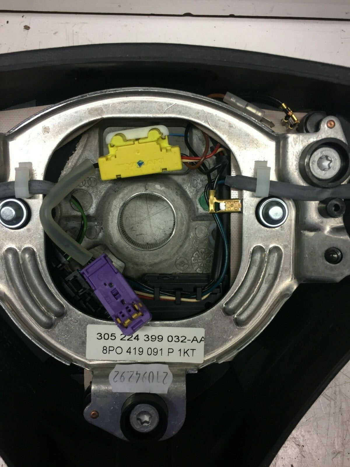 AUDI A3 8P STEERING WHEEL PADLESHIFTS 8PO419091P 1KT  8E0880201AT 2003 082