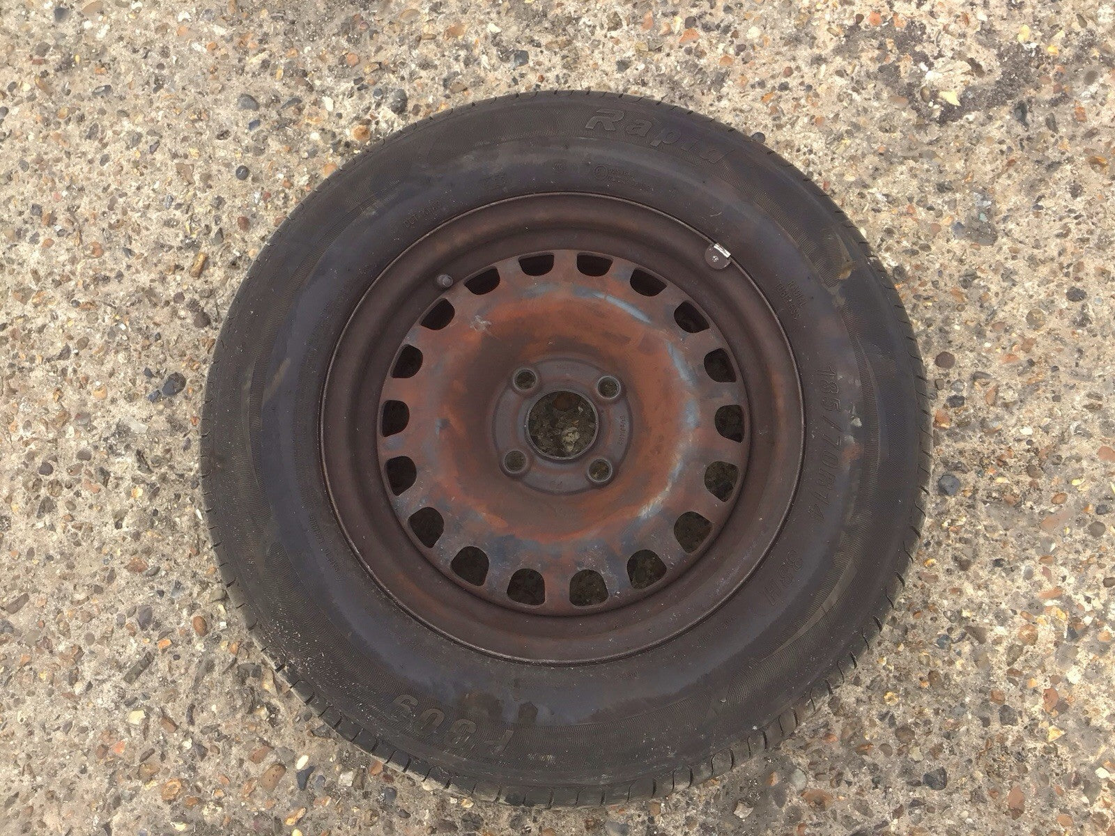 VAUXHALL CORSA D SPARE WHEEL 14'' STEEL RIM TYRE 185X70X14 2006 20141