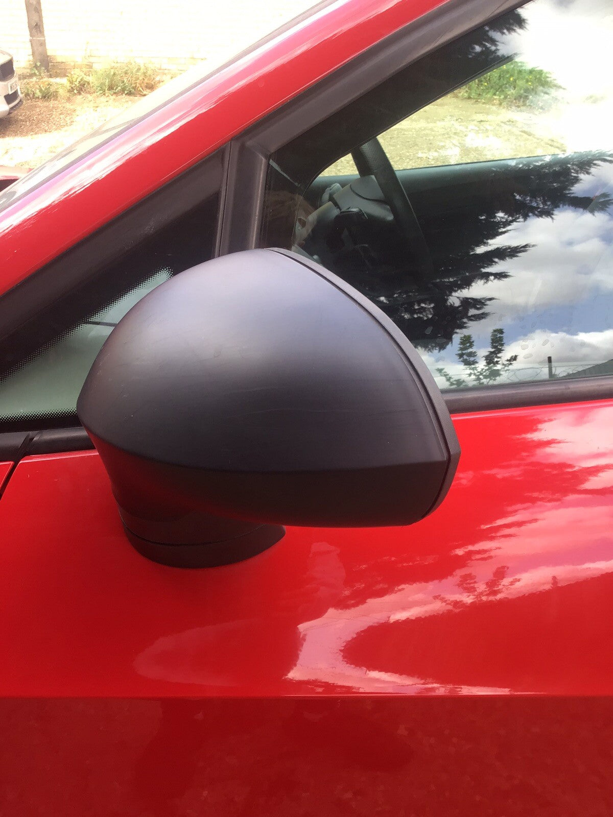 SEAT IBIZA 6J PASSENGER SIDE N/S DOOR MIRROR 3 DOOR4