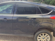 FORD FOCUS MK3 PASSENGER'S SIDE N/S REAR  DOOR PANTHER BLACK METALLIC 2011 20184