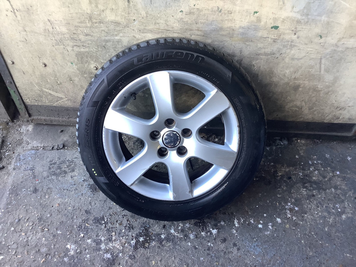 VOLKSWAGEN POLO 9N3 ALLOY WHEEL 15'' 6Q0601025R WITH TYRE 195X55X15 2005 20091