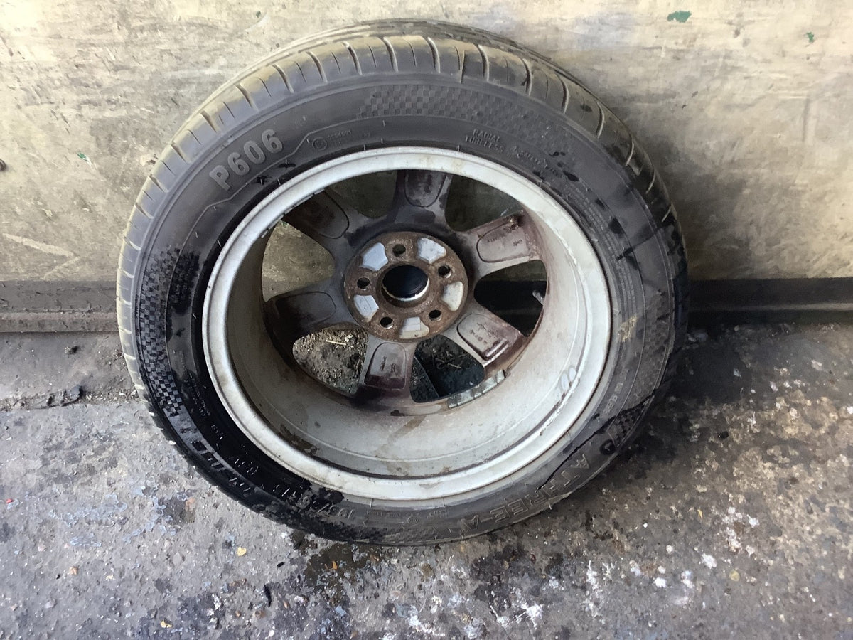 VOLKSWAGEN POLO 9N3 ALLOY WHEEL 15'' 6Q0601025R WITH TYRE 195X55X15 2005 20096