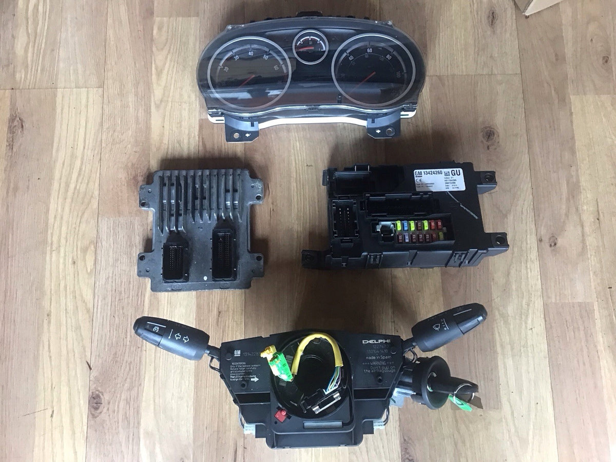 VAUXHALL CORSA D 1.4 PETROL ECU KIT 55590556 ABH0 2010 20140