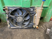 FIAT 500 PETROL RADIATOR FAN COWLING NON AIRCON COMPLETE 2008 20152