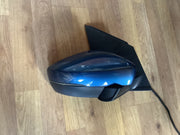 VOLKSWAGEN POLO 6C DRIVER SIDE O/S ELECTRIC DOOR MIRROR SILK BLUE LD5L 2014 20178