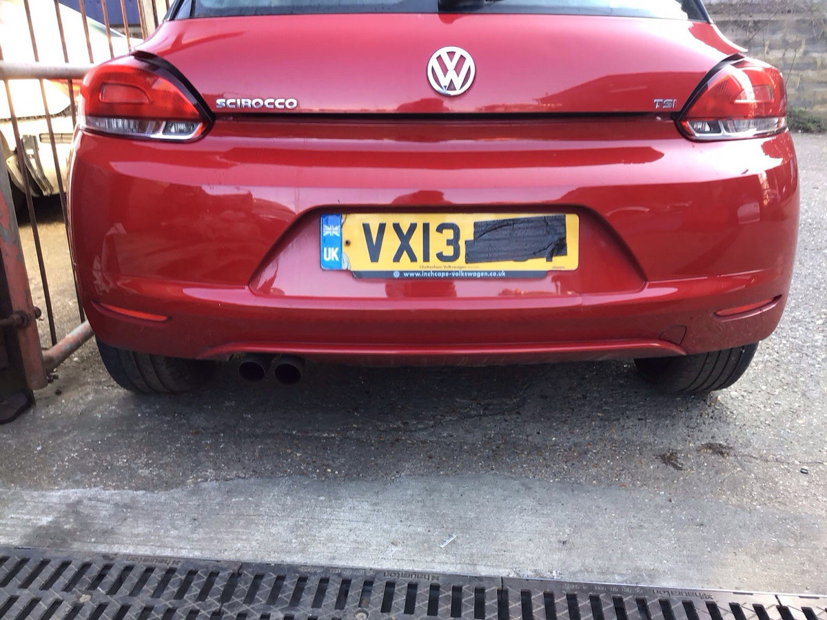 VOLKSWAGEN SCIROCCO REAR BUMPER RED PAINT CODE LA3H 2008 20132