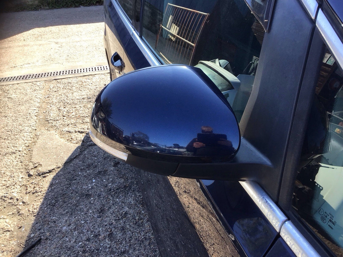 VOLKSWAGEN SHARAN MK2 DRIVERS SIDE O/S DOOR MIRROR NIGHT BLUE LH5X 2010 20231