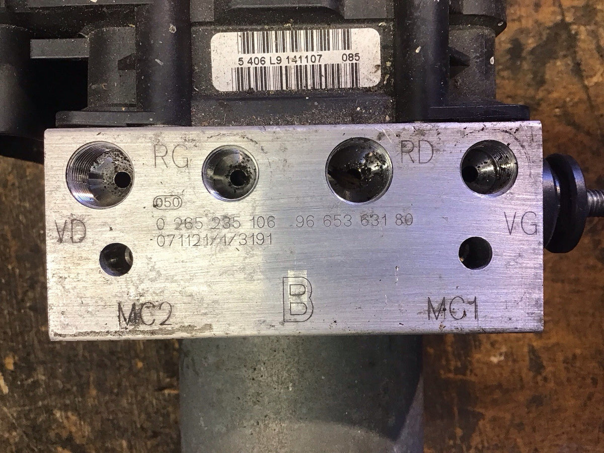 PEUGEOT 308 ABS PUMP MODULE 9665363180 0265235106 2007 20126