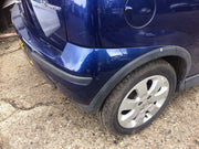 VAUXHALL CORSA C REAR BUMPER IN ULTRABLAU Z21B 2001 200611