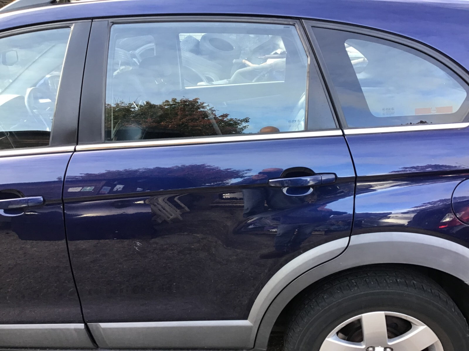 CHEVROLET CAPTIVA MK1 PASSENGER SIDE N/S REAR DOOR POSEIDON BLUE GKH 2007 20120