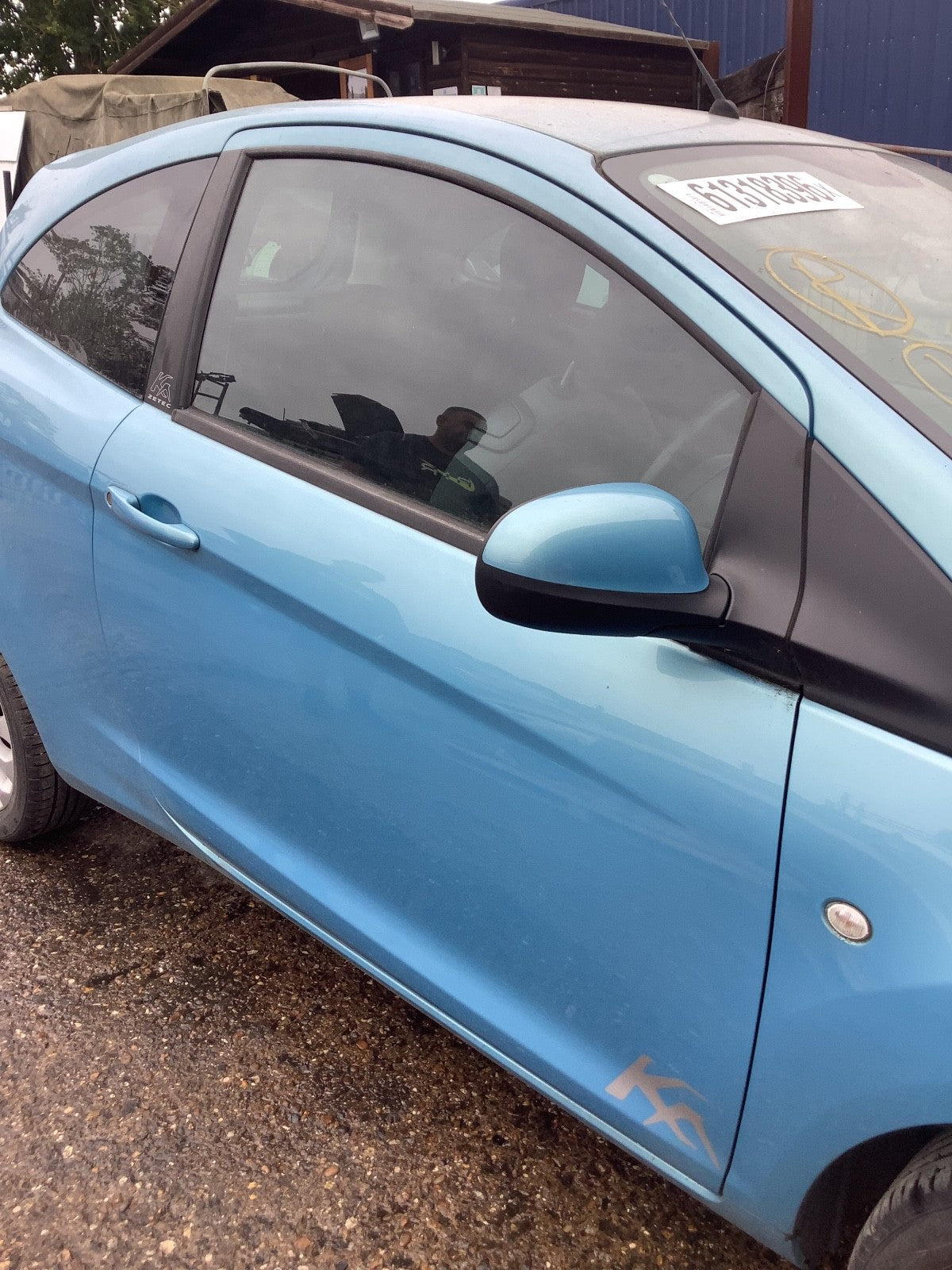 FORD KA DRIVER'S SIDE O/S DOOR IN SCUBA METALLIC 2009 20165