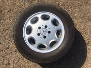 MERCEDES S CLASS W126 ALLOY WHEEL 15'' TYRE 8 HOLE 225X60X15 1980 19912