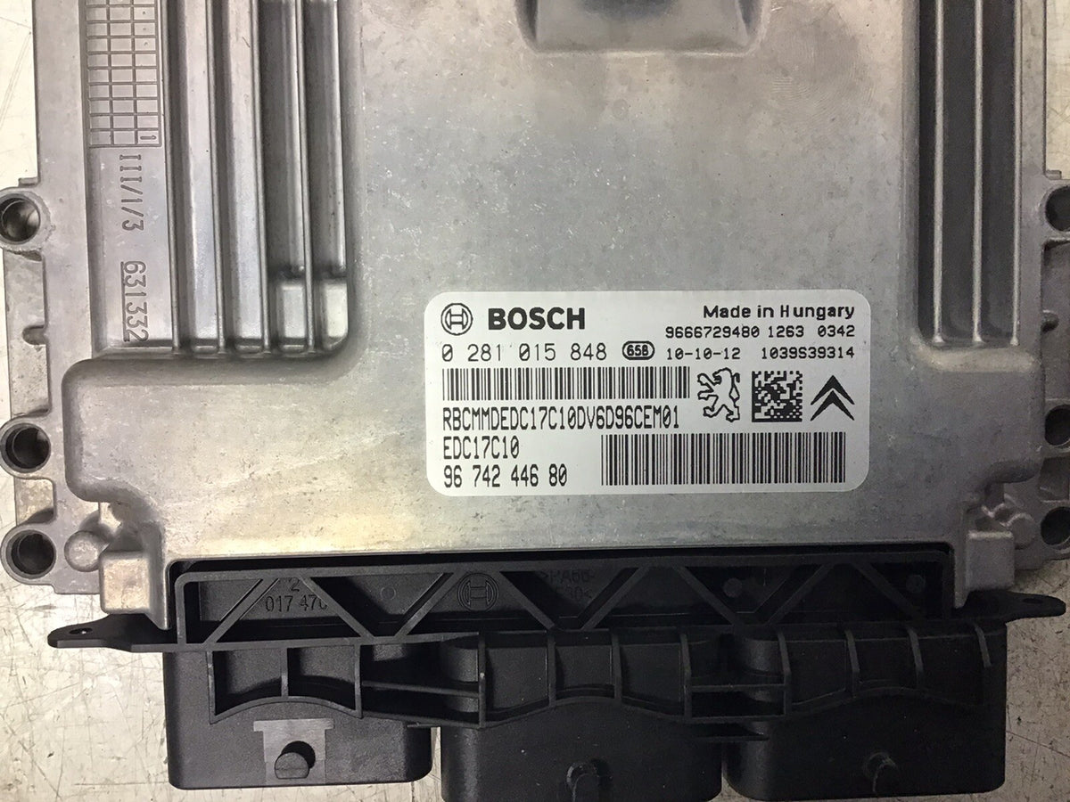 PEUGEOT 207 1.6HDI 9HP ECU KIT 0281015848 9674244680 2009 20121