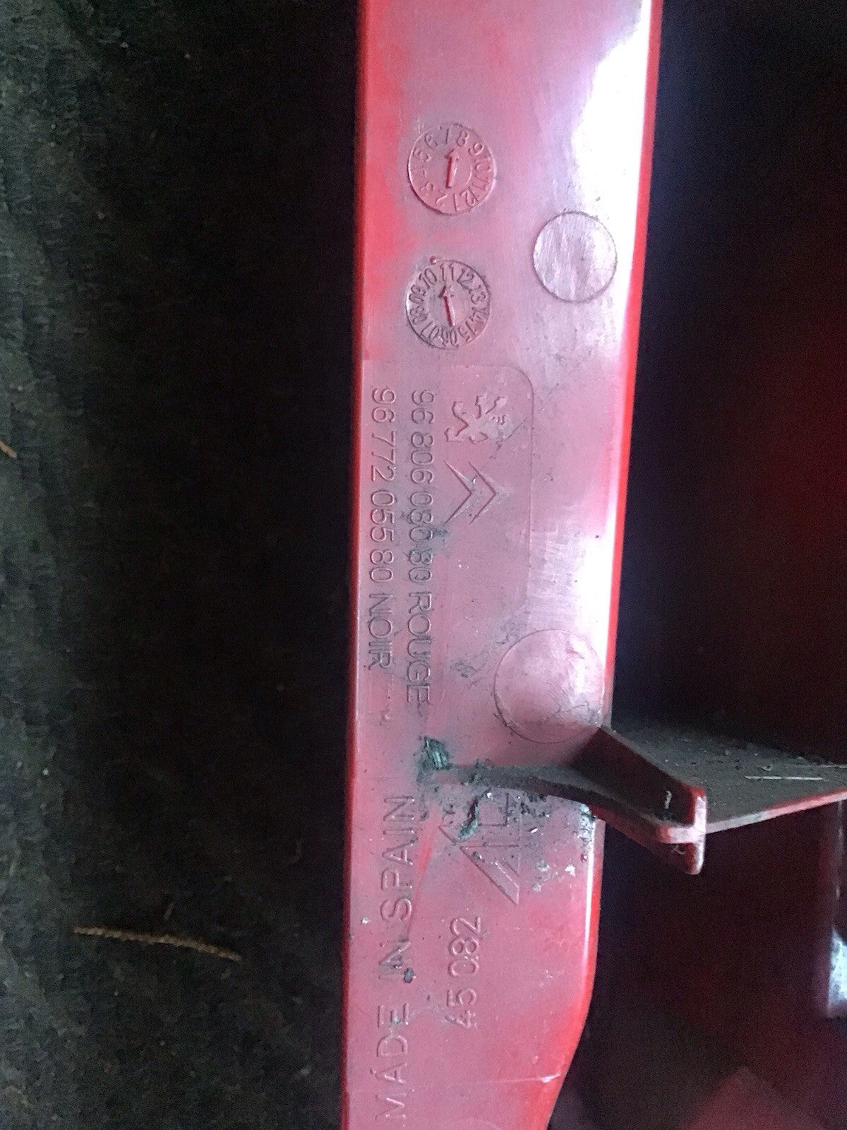 PEUGEOT PARTNER MK2 PASSENGER'S SIDE N/S REAR LIGHT 9680608080 2009 20155