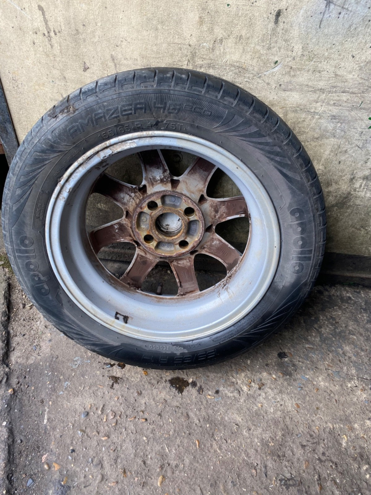 TOYOTA AYGO MK1 ALLOY WHEEL 14'' TYRE 155X65X14  2005 20144