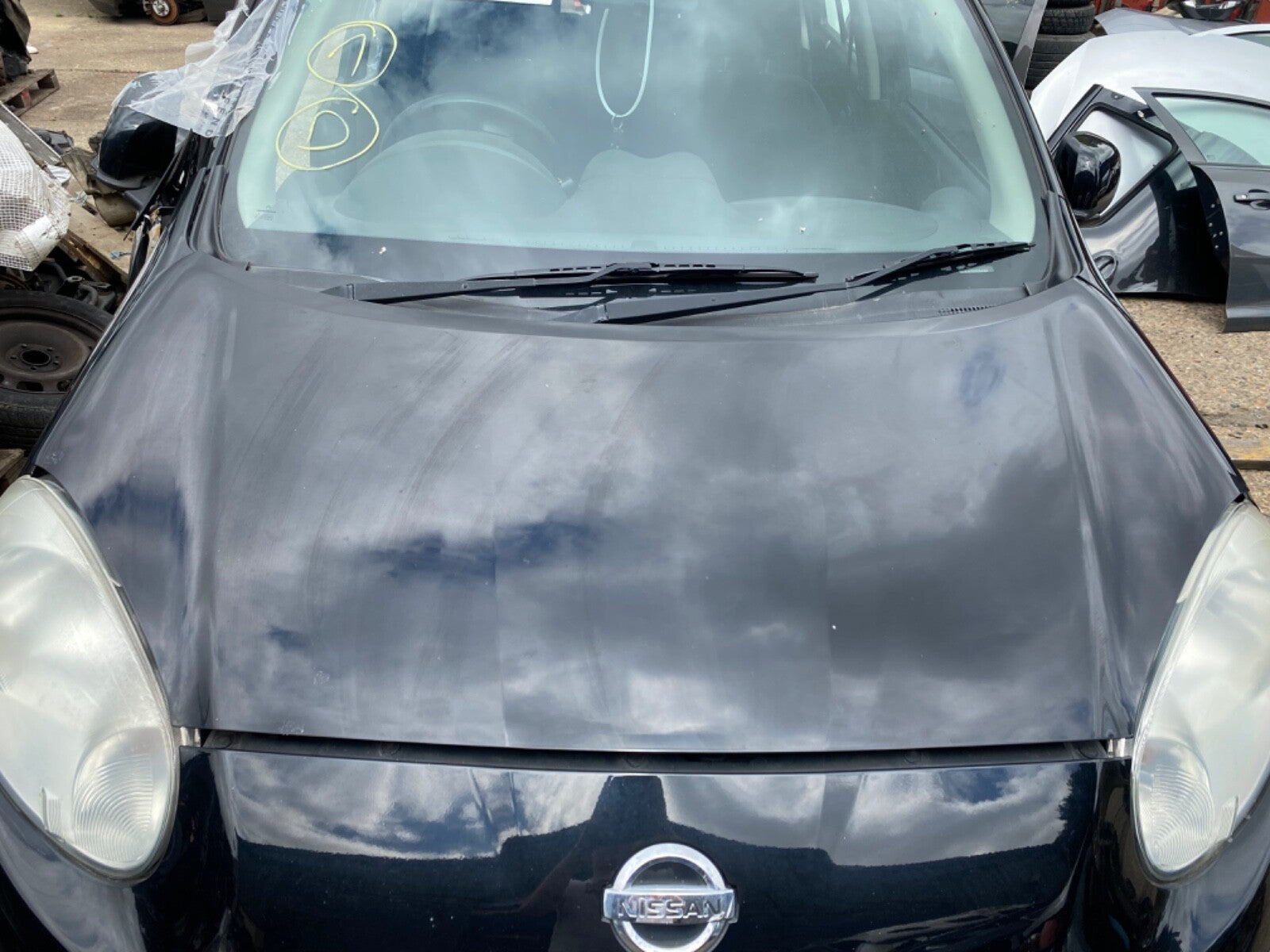 NISSAN MICRA K13  BONNET BLACK  PAINT CODE KH3 2010-20171