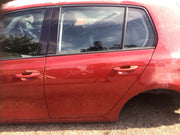 VOLKSWAGEN GOLF MK6 PASSENGERS SIDE N/S REAR DOOR AMARYLLIS RED LA3S 09 20122
