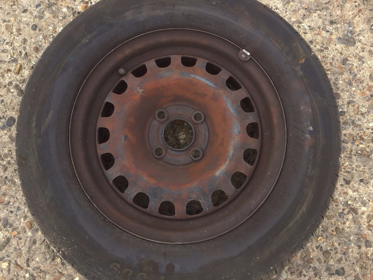 VAUXHALL CORSA D SPARE WHEEL 14'' STEEL RIM TYRE 185X70X14 2006 20143