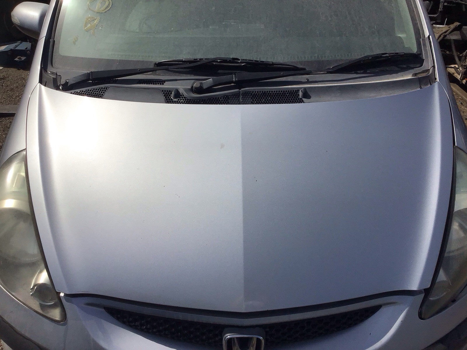 HONDA JAZZ MK2 BONNET SATIN SILVER METALLIC PAINT CODE NH623M  2002 20081