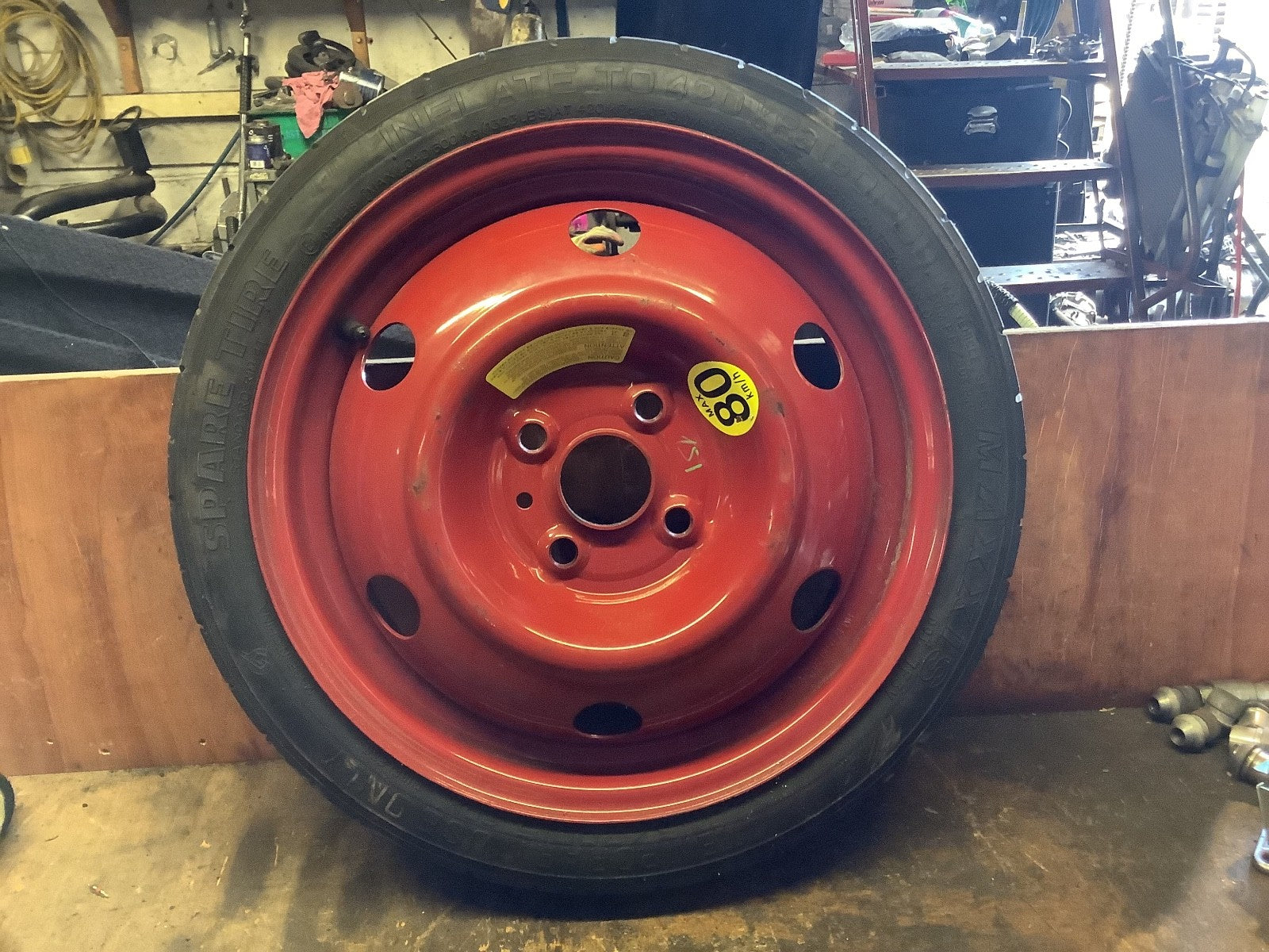 HYUNDAI I20 MK1 SPARE WHEEL 15'' STEEL RIM TYRE 115X70X15 2008 20120