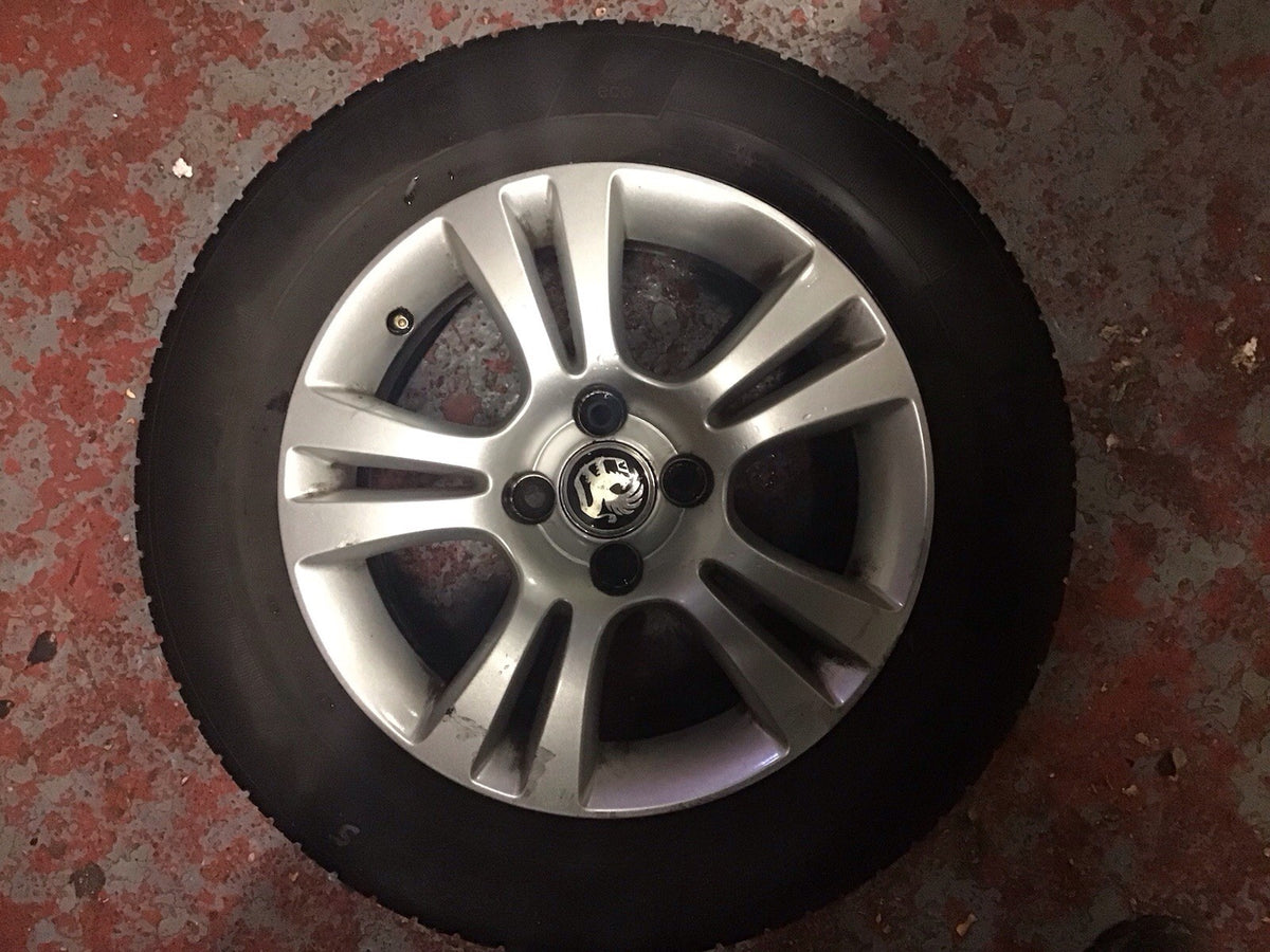 VAUXHALL CORSA D ALLOY WHEEL 15'' ET39 T093 AND TYRE 185X65X15 2006 20141