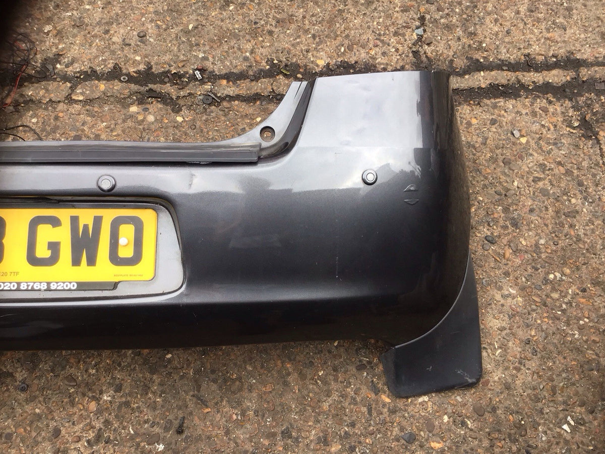 TOYOTA YARIS MK2 REAR BUMPER IN MAGNETIC GREY MET 1G3  5 DOOR 2006 201011