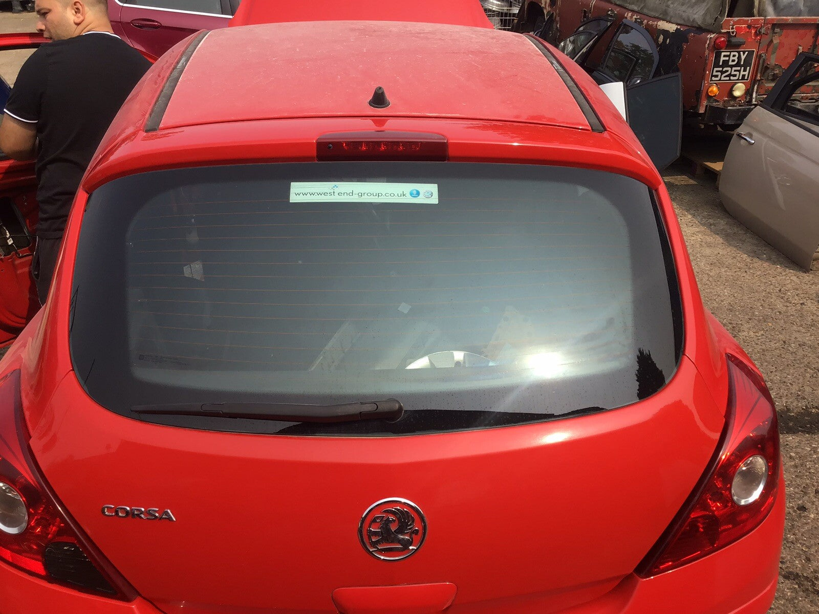 VAUXHALL CORSA D TAILGATE RED Z547 3 DOOR MODEL 2006 20141