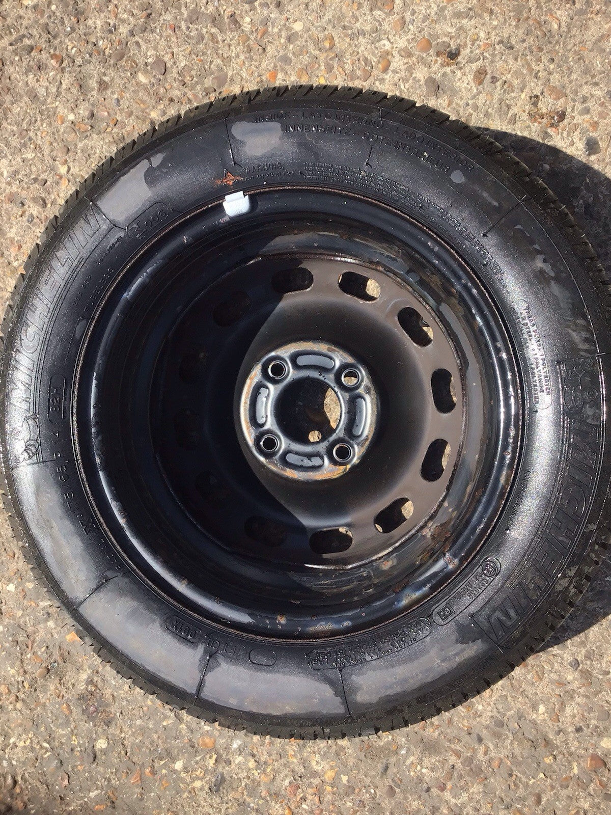 FORD FIESTA MK7 SPARE WHEEL 14'' STEEL RIM TYRE 175X65X14 2009 201711