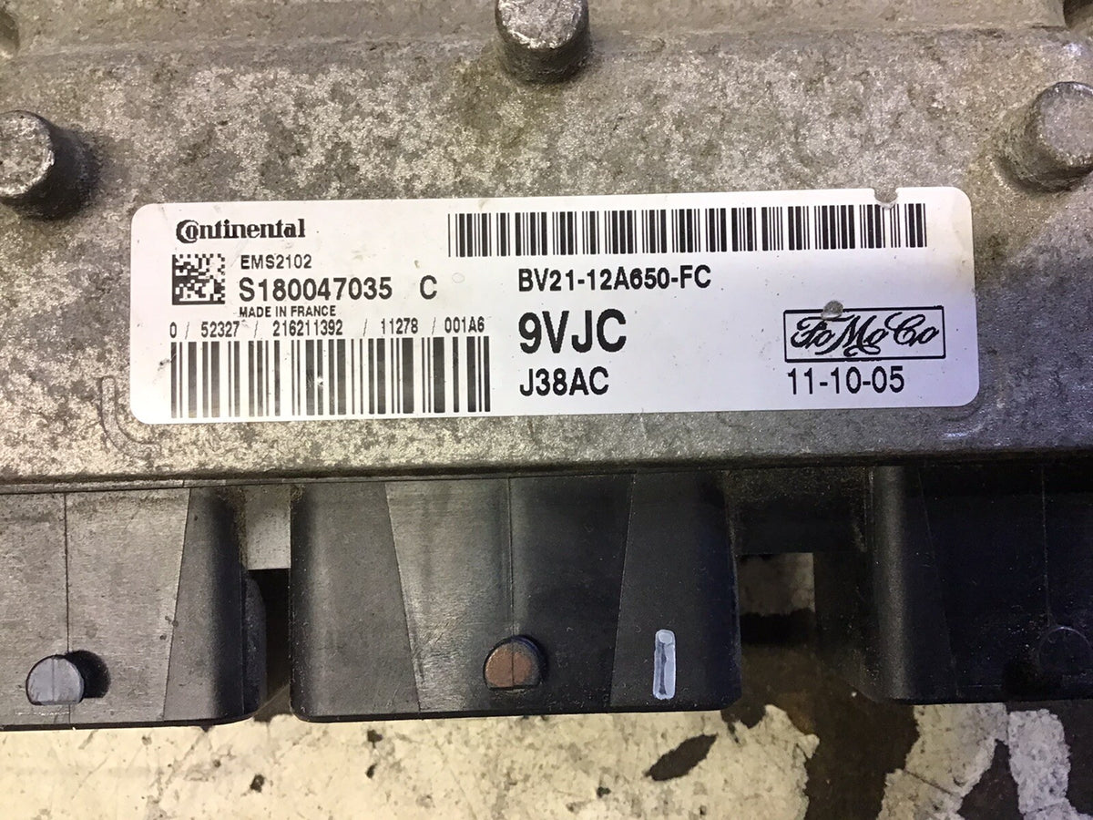 FORD FIESTA MK7 1.25 PETROL ENGINE ECU BV21 12A650 FC 9VJC 2008 20121