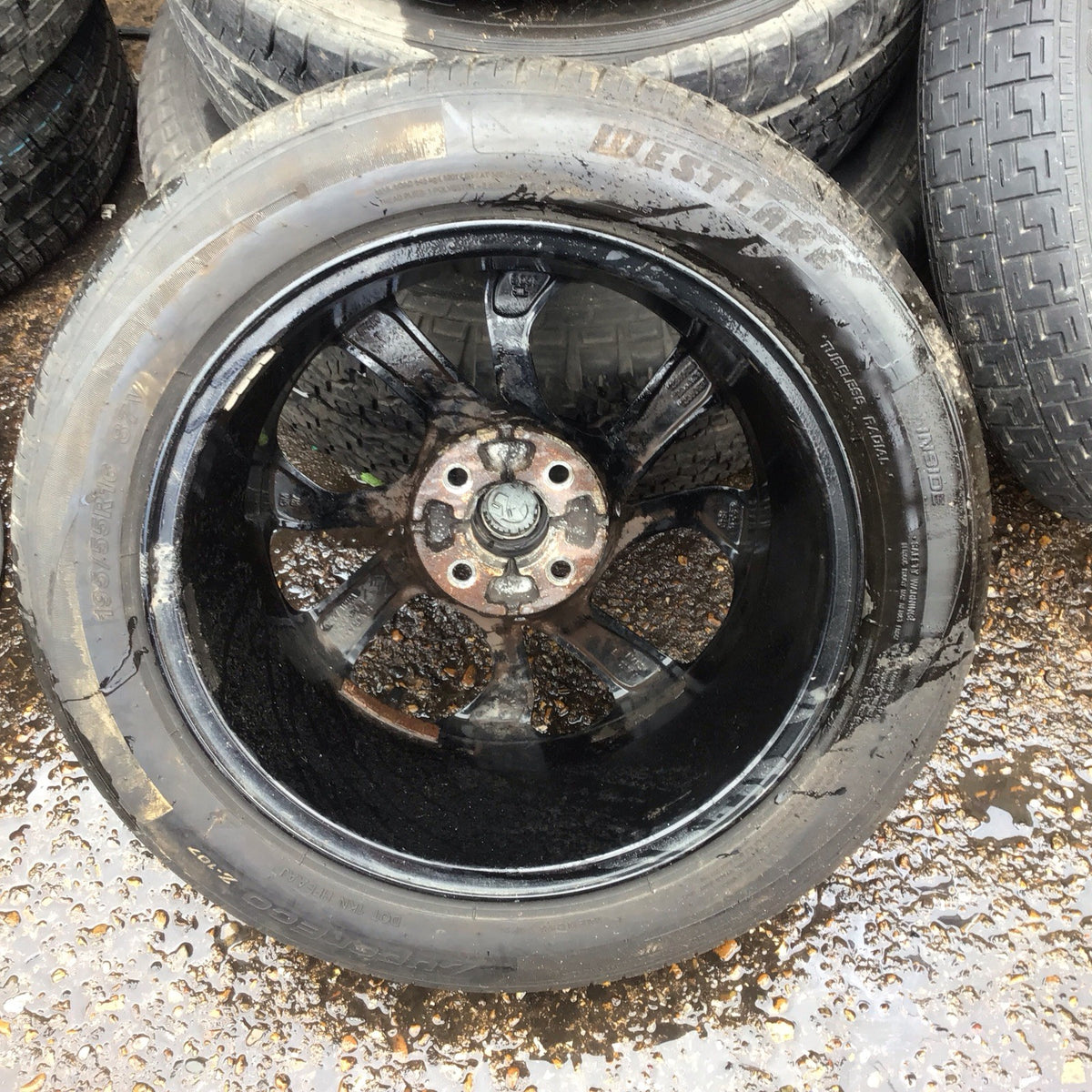 VAUXHALL CORSA D ALLOY WHEEL 16'' AND TYRE 195X55X16 2006 20148