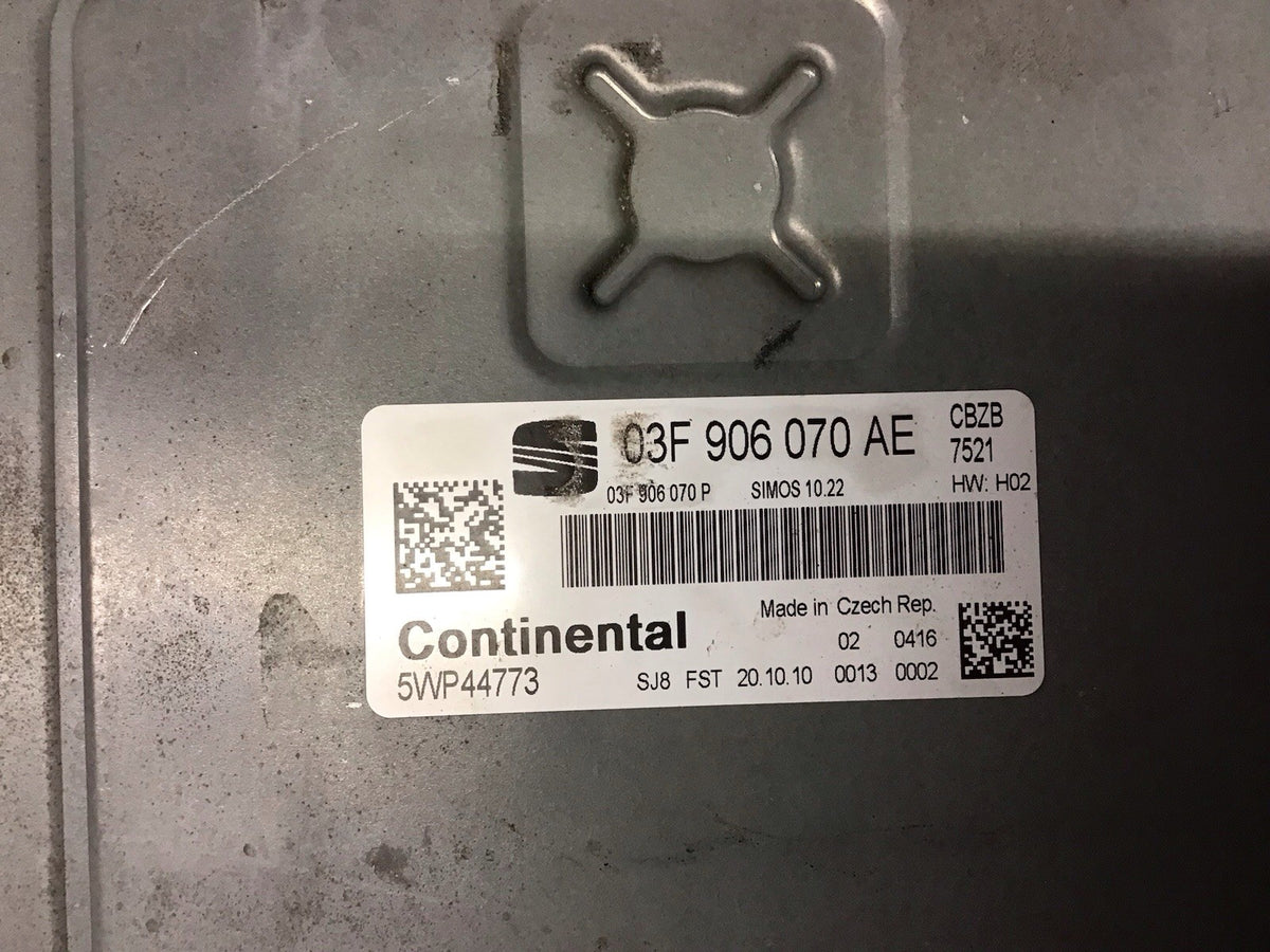 SEAT IBIZA 6J 1.2 PETROL AUTOMATC ECU KIT 03F906070AE 5WP44773 2009 201412