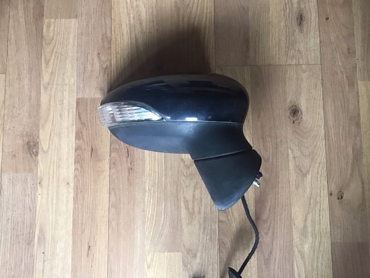 FORD FIESTA MK7 DRIVER'S  SIDE O/S DOOR MIRROR PANTHER BLACK METALLIC 2009 20121