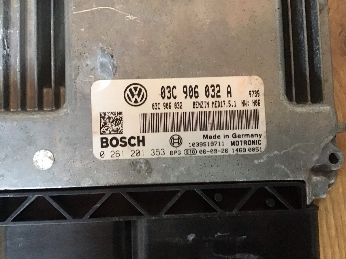 VOLKSWAGEN GOLF MK5 1.4 TSI PETROL ENGINE CONTROL UNIT ECU 03C906032A 2004 20083