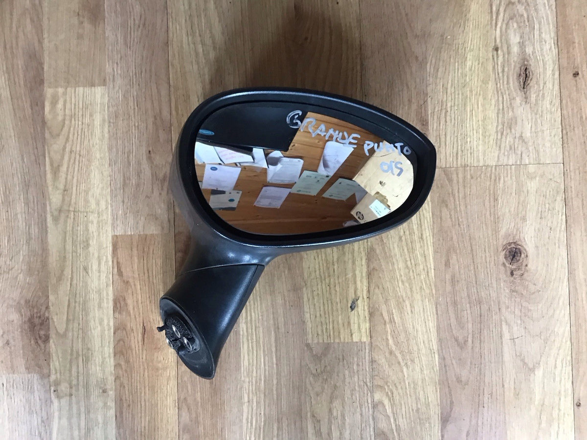 FIAT PUNTO DRIVER'S SIDE O/S DOOR MIRROR GREY 2009 20160